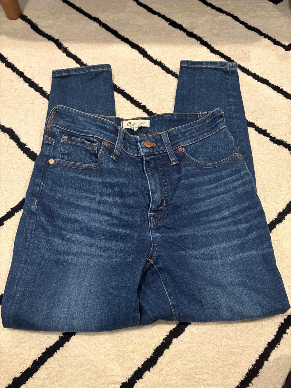 Madewell Indigo High-Rise Straight Jeans